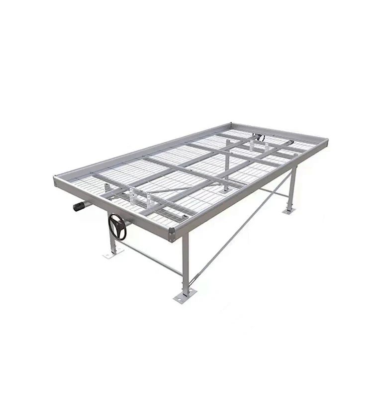 Galvanized Seedbed Wire Mesh Bench Seedbed Mobile Grow Rack
