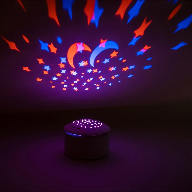 White Noise Machine Baby Colorful Starry Light Indoor LED Lighting Laser Star Projector Galaxy LED Night Light