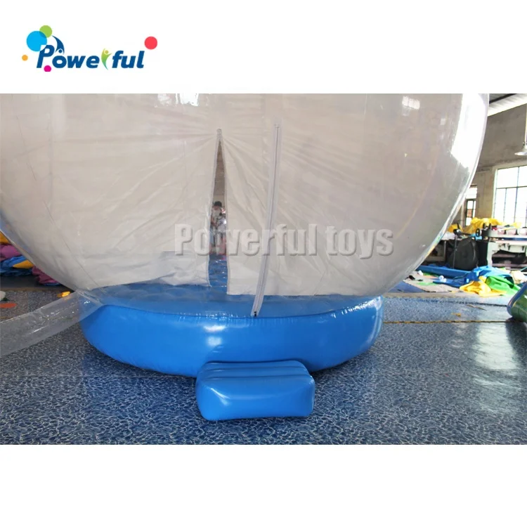 Outdoor Inflatable Snow Globe For Christmas,Big Inflatable Snow Bubble Tent With Led Light