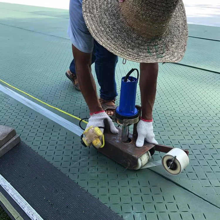 Installation Grass Shock Pad Custom Rubber Shock Pad 10mm Shock Pad For Artificial Grass Skyjade