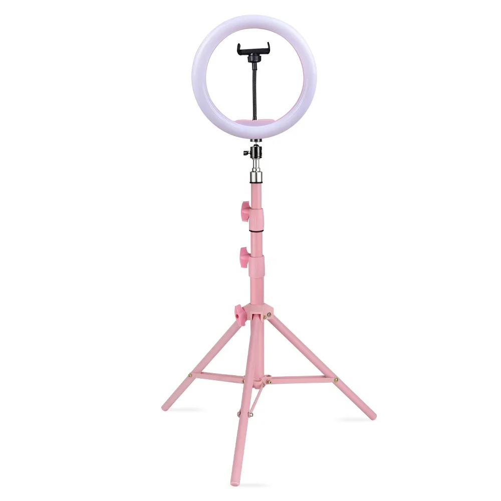 Wholesale Beauty 10 inch Photographic Selfie Led Ring Light With Tripod Stand For Live Stream Makeup Youtube Video
