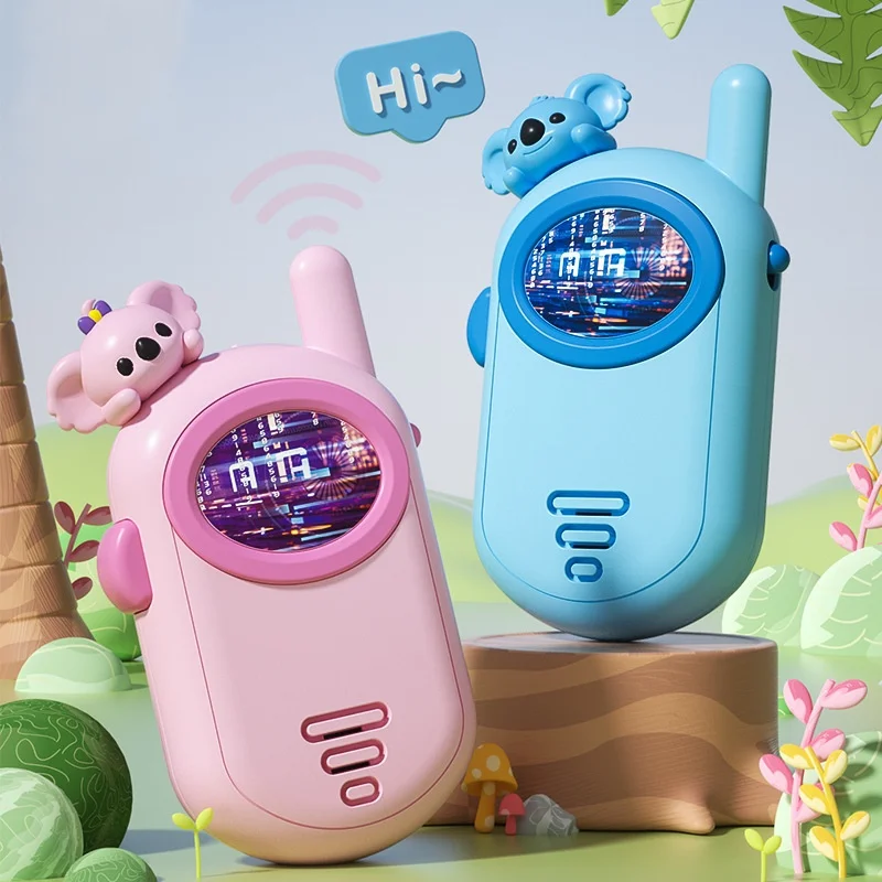 kid phone walkie talkie toy multifunction early educational one click call cartoon walkie-talkie toy
