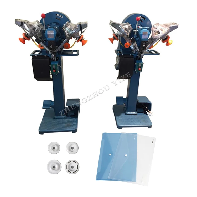 Automatic Metal Jeans Eyelet Button Punch Attaching Pressing Machine Fully Auto Plastic Snap Button Fastener Fastening Machine