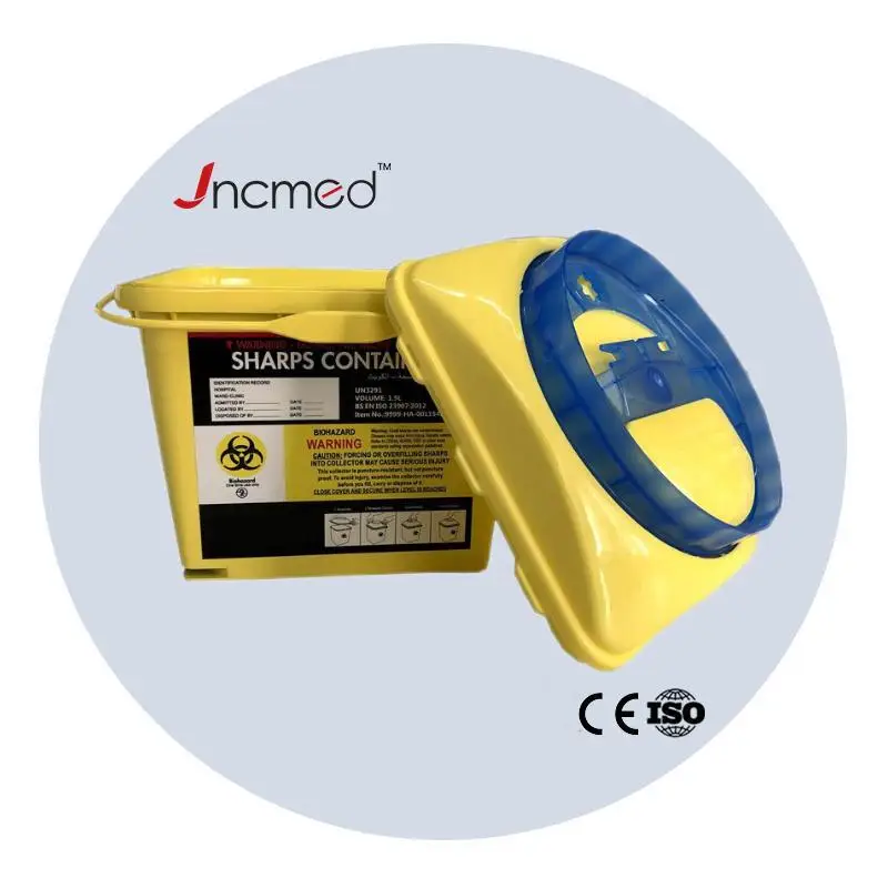 JCMED Sharps Disposal Container 5L Litres for Vacunacion medical sharp instrument box