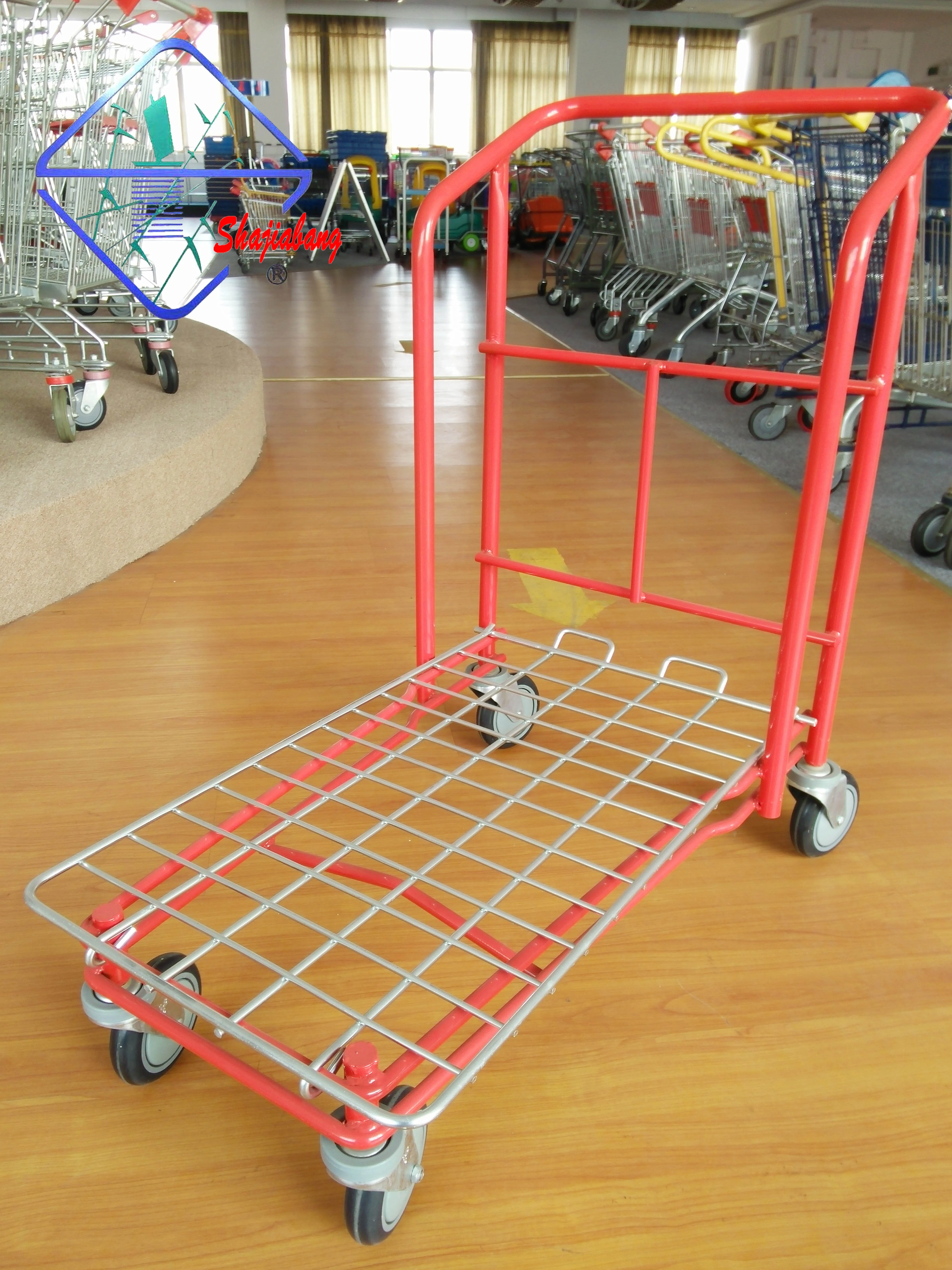 SXE-2 Durable Best Price Heavy Duty Cargo Pallet Transport Moving Warehouse Picking Trolley
