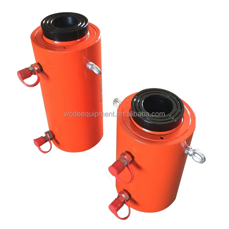 Ce Certificated Double Acting Heavy Duty Hollow WODETEC Hydraulic Cylinder For Loaders Repair Installation