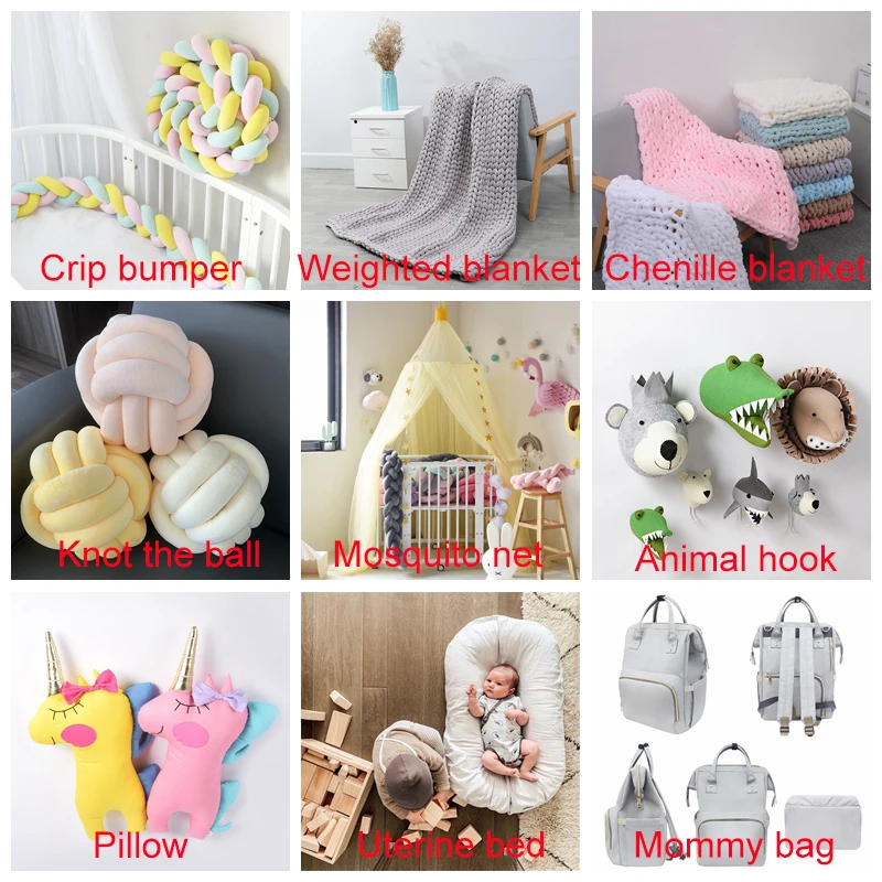 Pophorn White Washable Cotton Multifunctional Folding Newborn Bionic Bed Kids Bedding Set Portable Uterine Baby Bed Nest