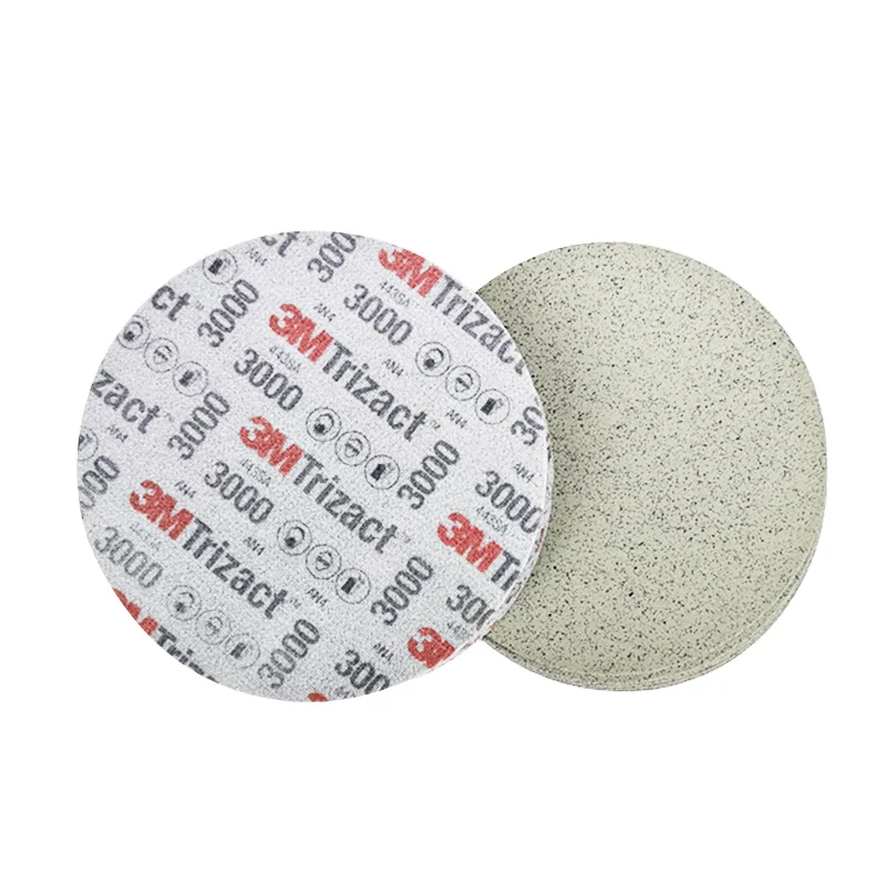 6 inch 1500 3000 5000 grit wet dry sandpaper round  soft abrasive sponge pad sanding sponge