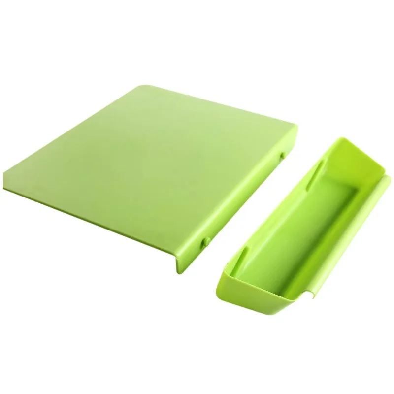 Amazon wholesale kitchen 2 in 1 plastic chopping board creative vegetable cutting board with detachable storage box