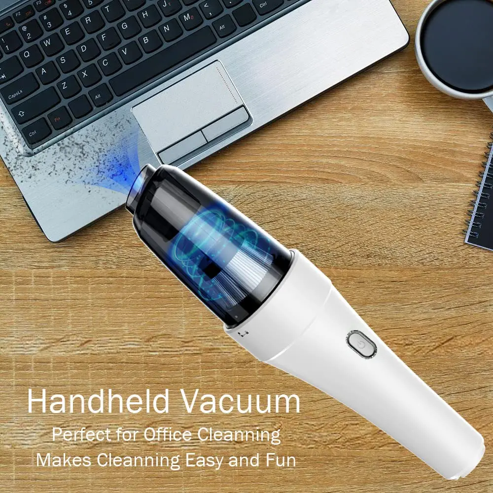 Cordless Handheld Mini Vacuum Cleaner Portable  Vacuum Cleaner Rechargeable Office Table Cleaner Paper Scrap Dust Cleaner
