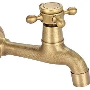 Modern Antique  Garden Faucet High Quality Brass Customized Ceramic Wall Mounted Traditionally Hotels Outdoor Spaces