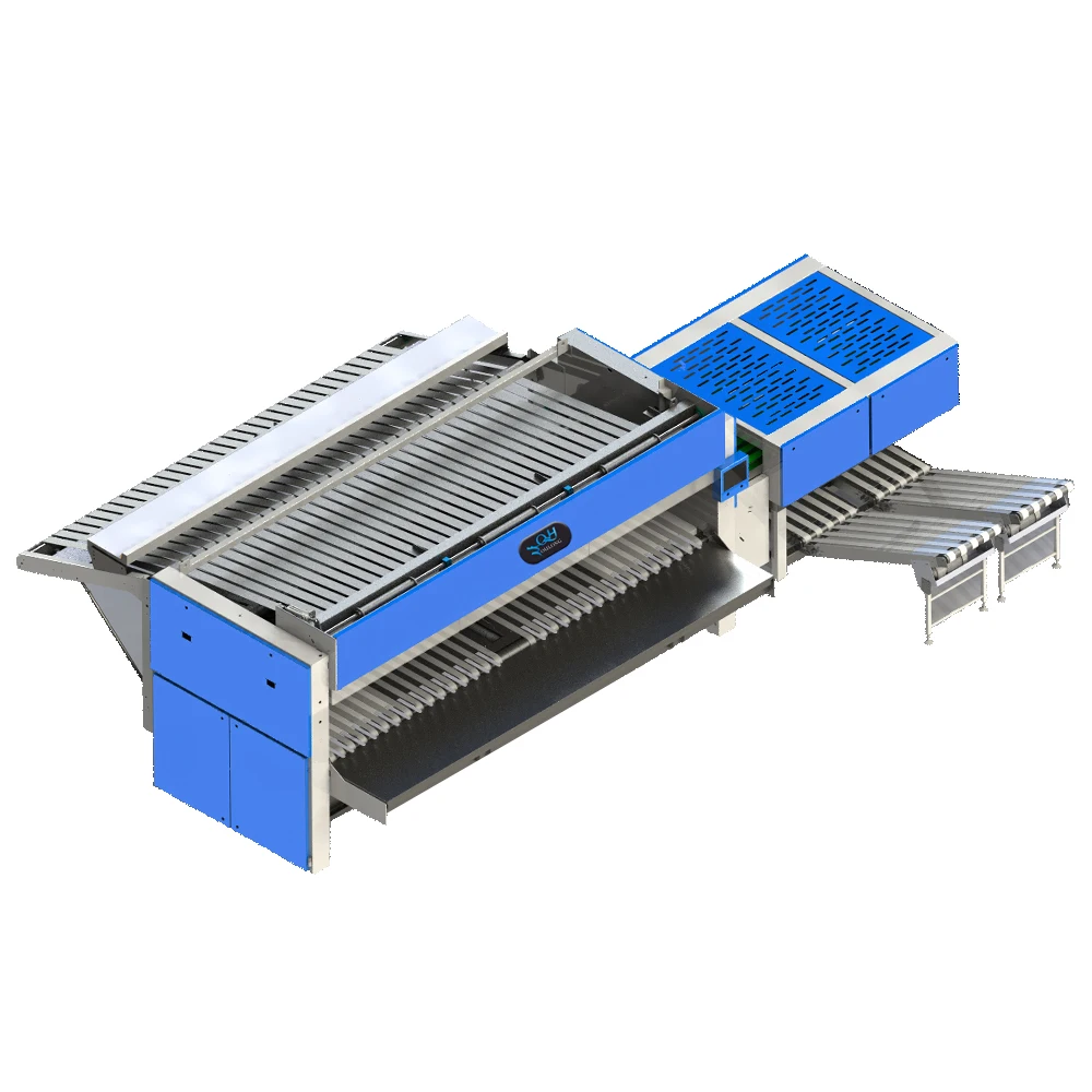 Industrial automatic clothes folding and cloth ironing machine flatwork ironer