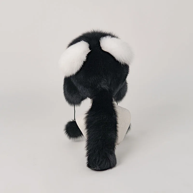 NAFA Custom Fashion Premium Handmade Winter Cute Lovely Warm Real Fox Fur Hat With Comfort