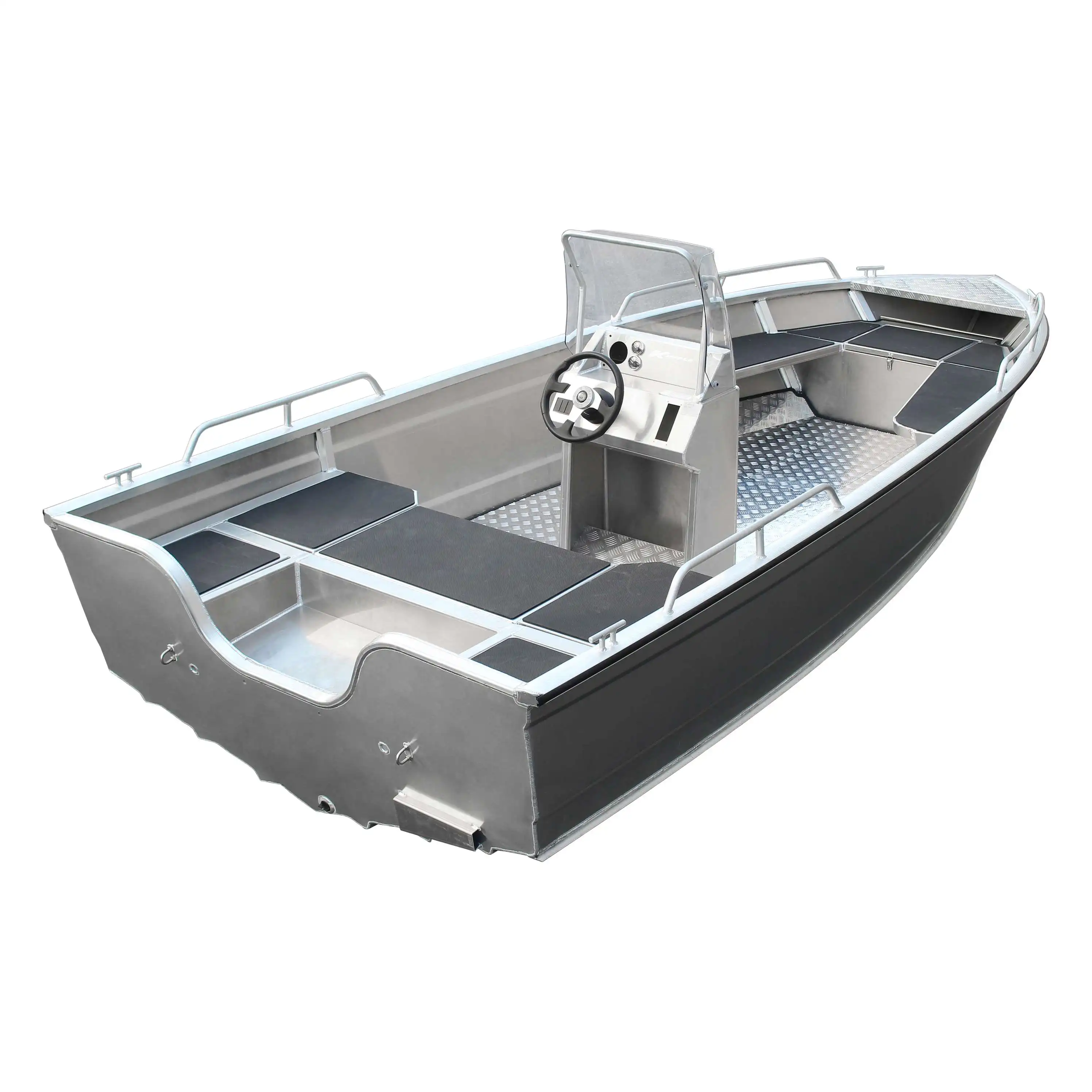 Wholesale 5.00 m V Type Flat Bottom Aluminum Hull Sport Boat Fishing Boat