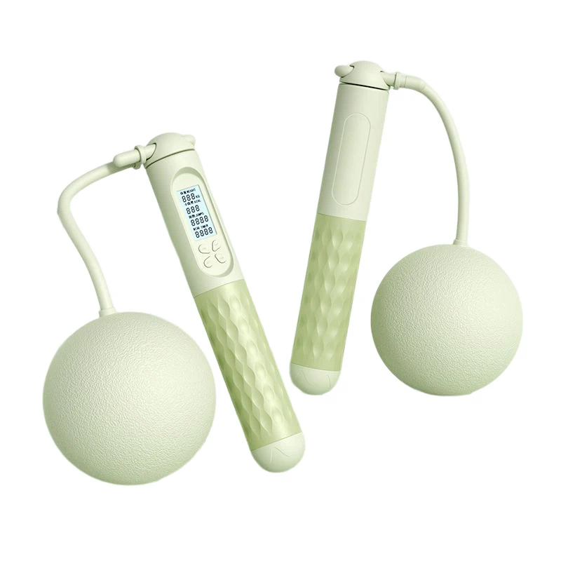Professional Wireless Springseil Fitness Digital Rope Skipping Calorie Counter Smart Weighted Cordless Jump Rope with Ball