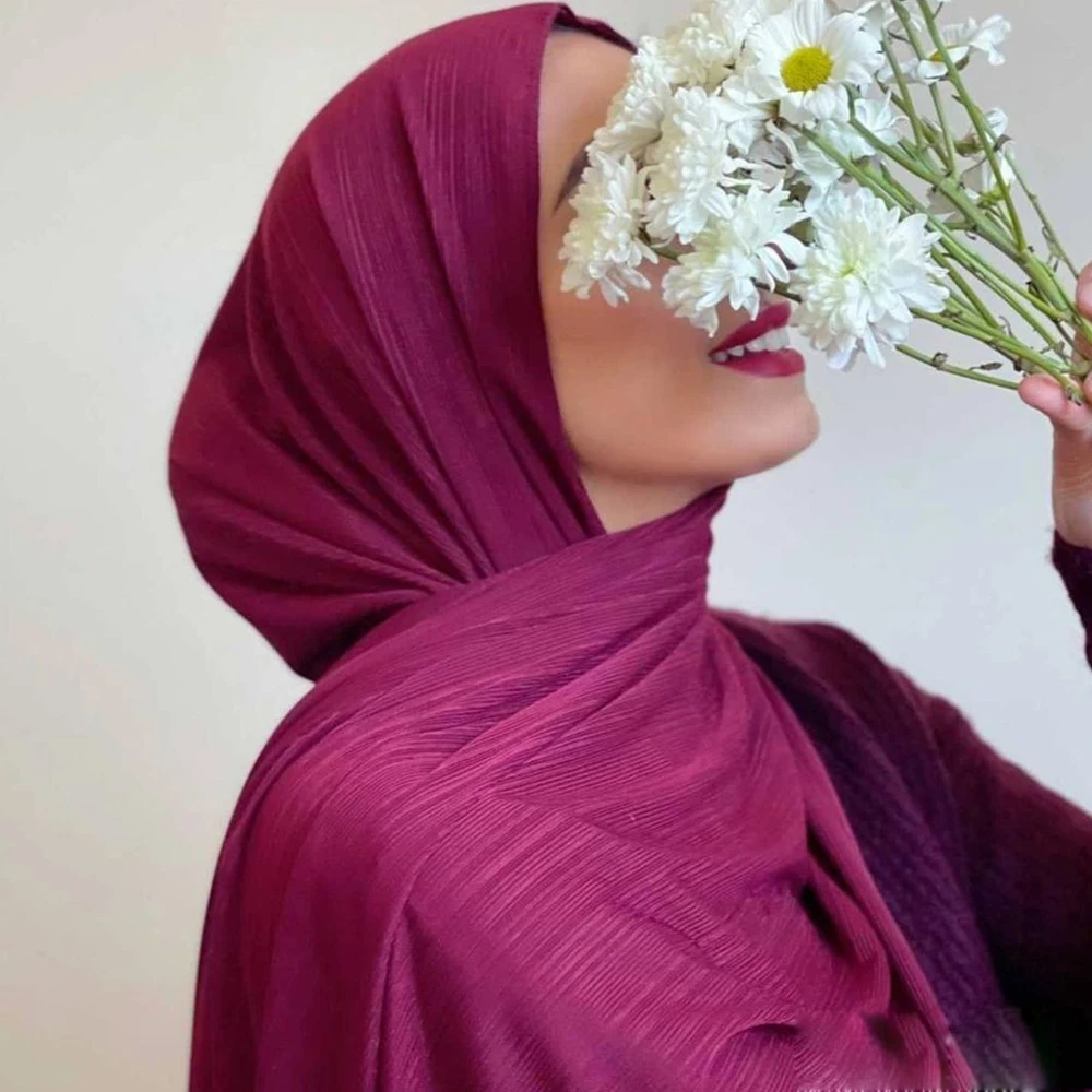 Fashion wholesale new design new arrival hijab knitting jacquard scarf graceful for muslim women