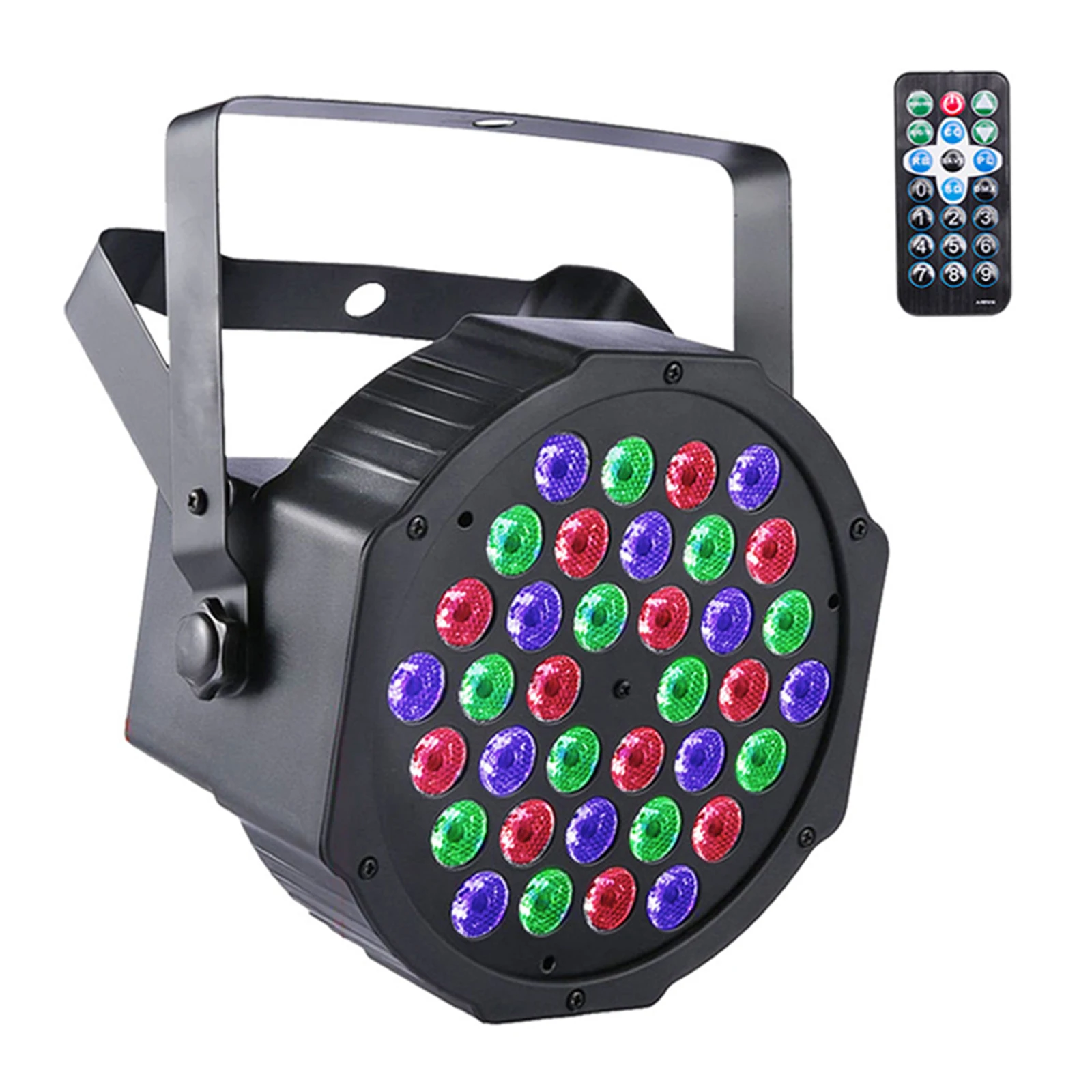 Shenzhen wholesale 36 LEDs RGB Par Light DMX512 wireless Remote Controller Uplight party Stage Light