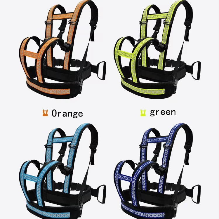 Buckle Design Breathable Reflect Light Bike Motorcycle Passenger Safety Harness Belt for Child Kids
