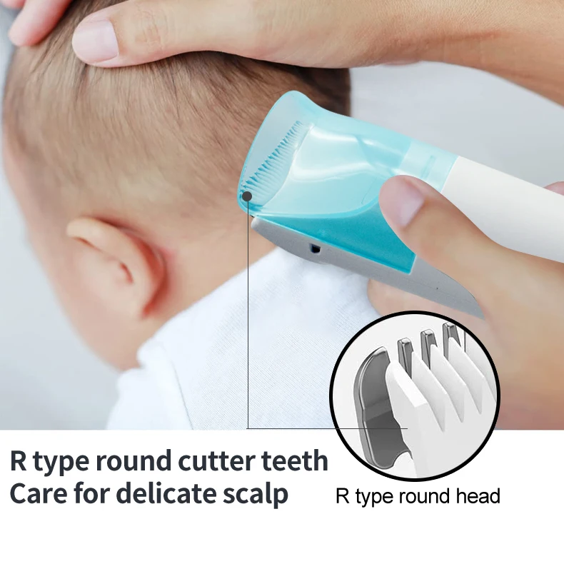 Professional Hair Clippers Waterproof Baby Hair Clippers Low Noise Vacuum and Suction Cordless Hair Clipper For Baby