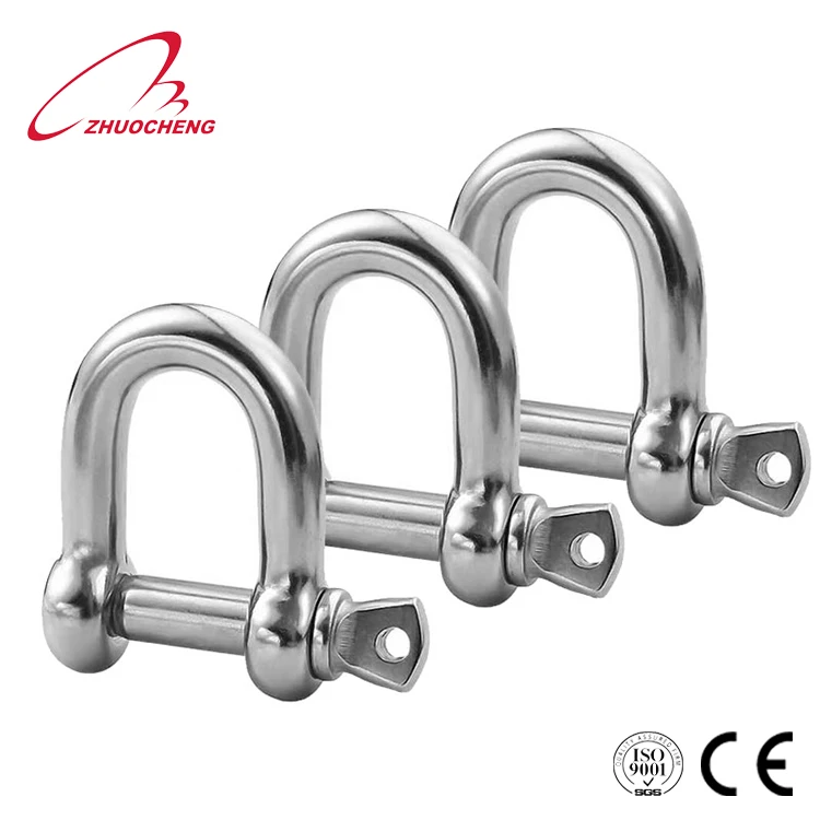 stainless steel D-shackle in fastener