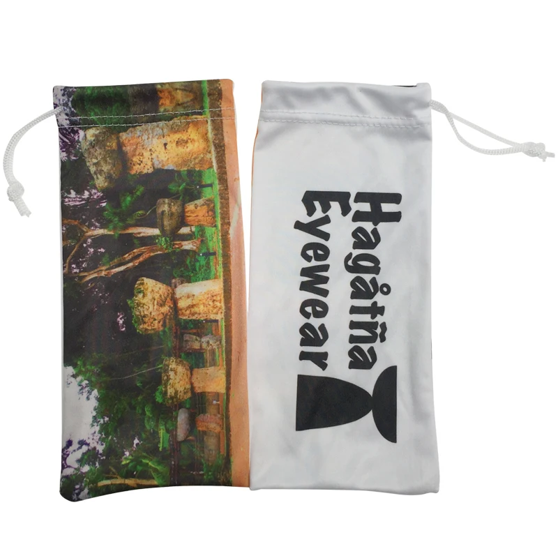 Microfiber Sunglass Bag with Sublimation for Glasses Eyeglasses Phone Jewelry