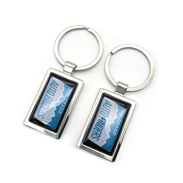 YYX Zinc Alloy Blank Laser Engraved Customized Car Keychains