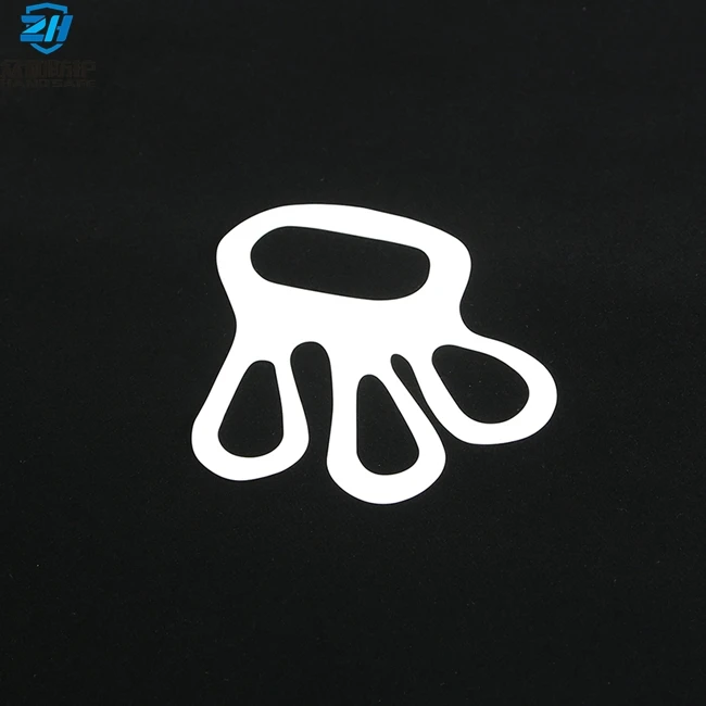 Five finger stainless steel glove white rubber tighter