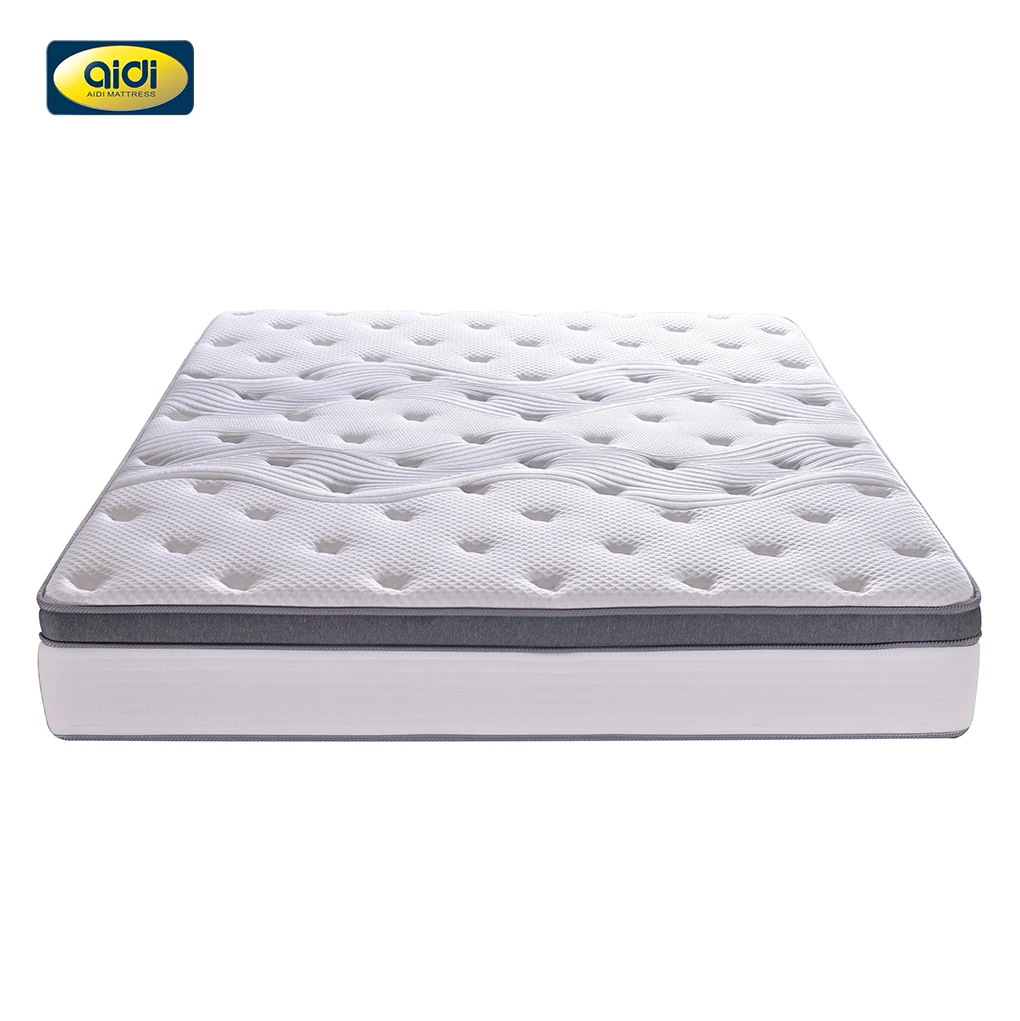 AIDI wholesale double twin queen king size pocket coil spring latex gel memory foam mattress