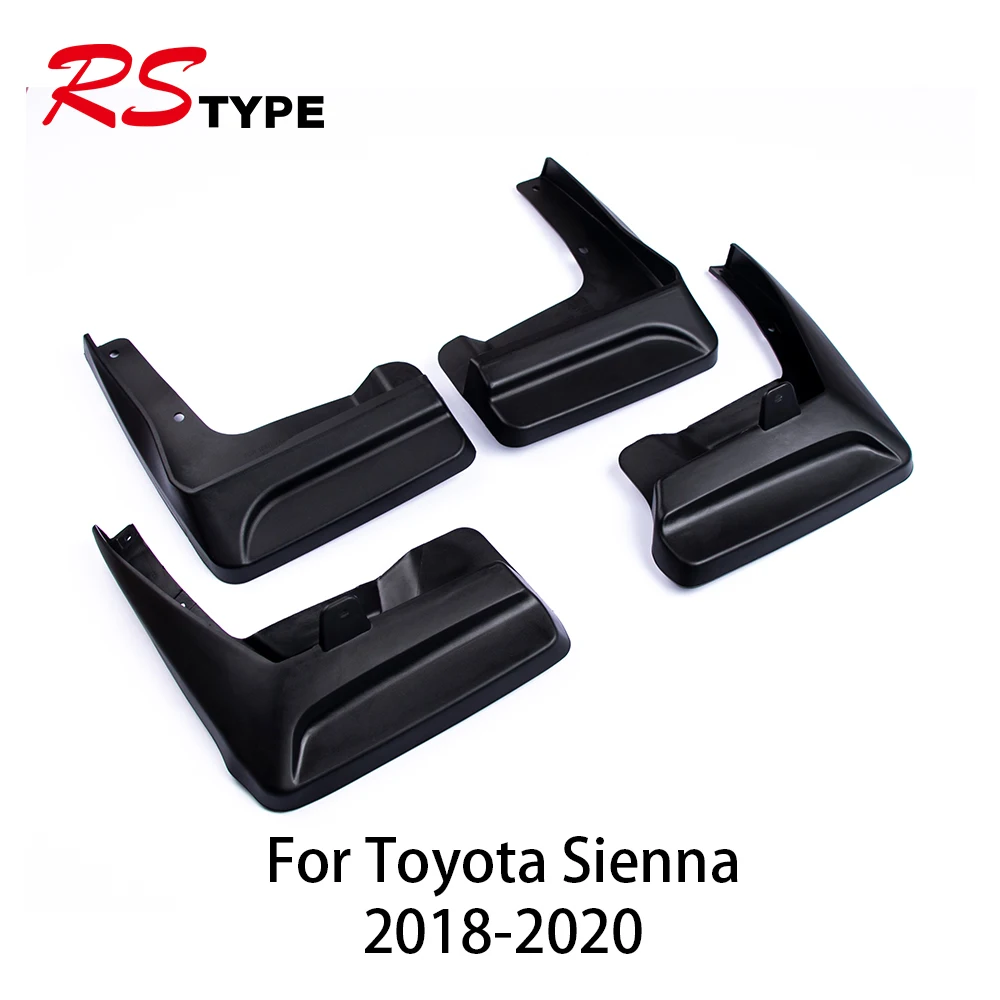 car mud flaps fender mudguards  for Toyota Sienna 2018 Soft rubber material Non-destructive installation