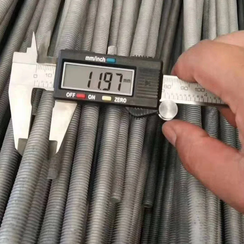 OEM ODM ASTM цинковая углеродистая сталь полностью Резьбовая резьба круглая балка детали