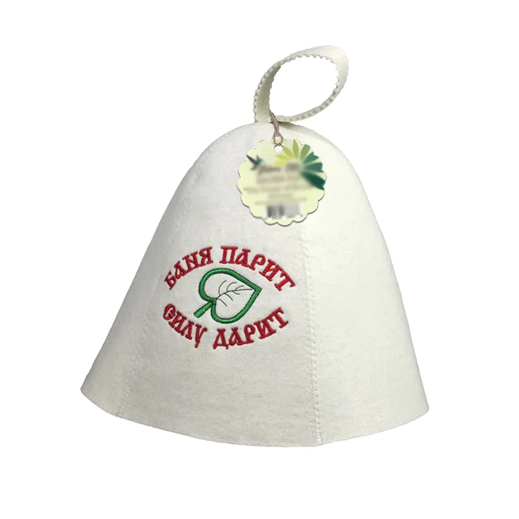 100% шерстяная фетровая Защитная русская шляпа Banya Fedora для использования в сауне