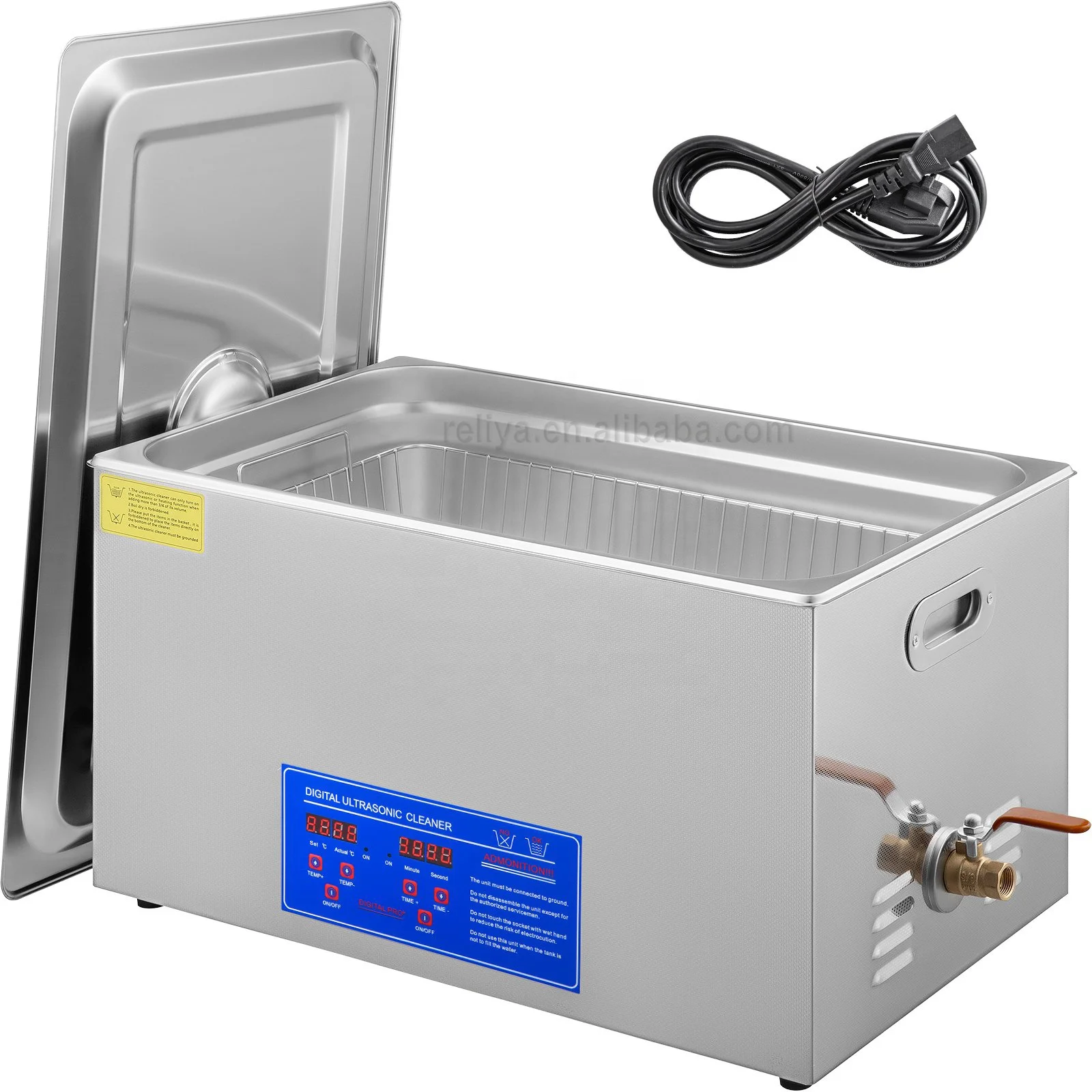 30L Ultrasonic Cleaner Power Adjustable Automotive Metal Mould Spare Parts DPF filter Degreaser Machine