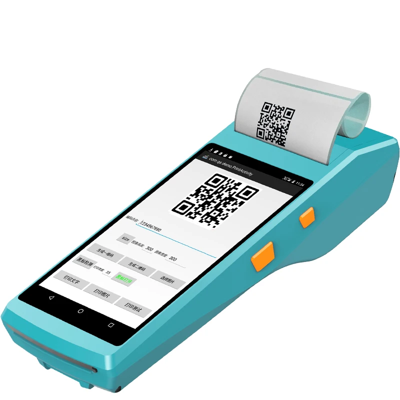  Дешевый 5 дюймовый полноэкранный КПК сканер штрих-кода NFC считыватель Android PDA с