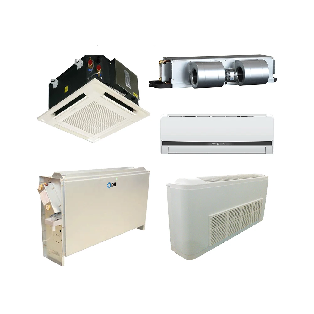 Dunham Bush Horizontal Units Ceiling Cassette Chiller Water Fan Coil Ducted Center Air Conditionerw Duct Fan Coil Unit