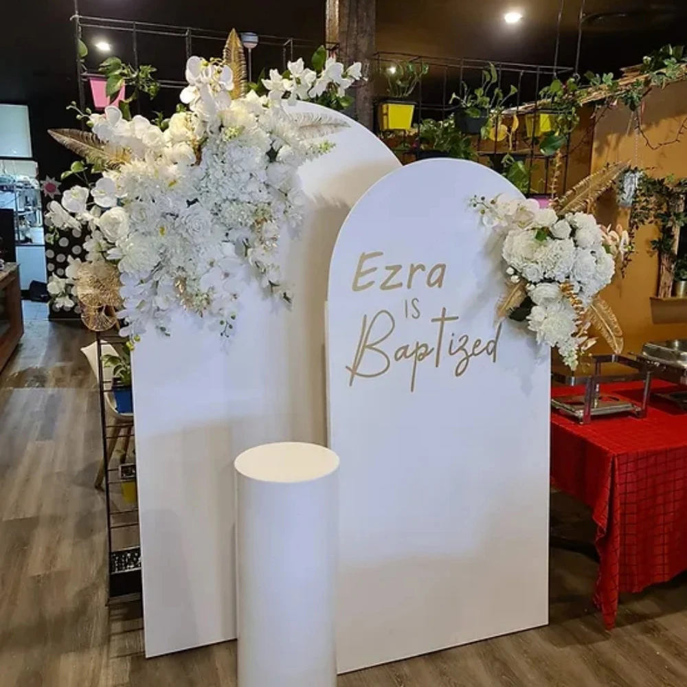 Hot Selling Elegant Wedding White and Black Acrylic Backdrop Wall for Sale