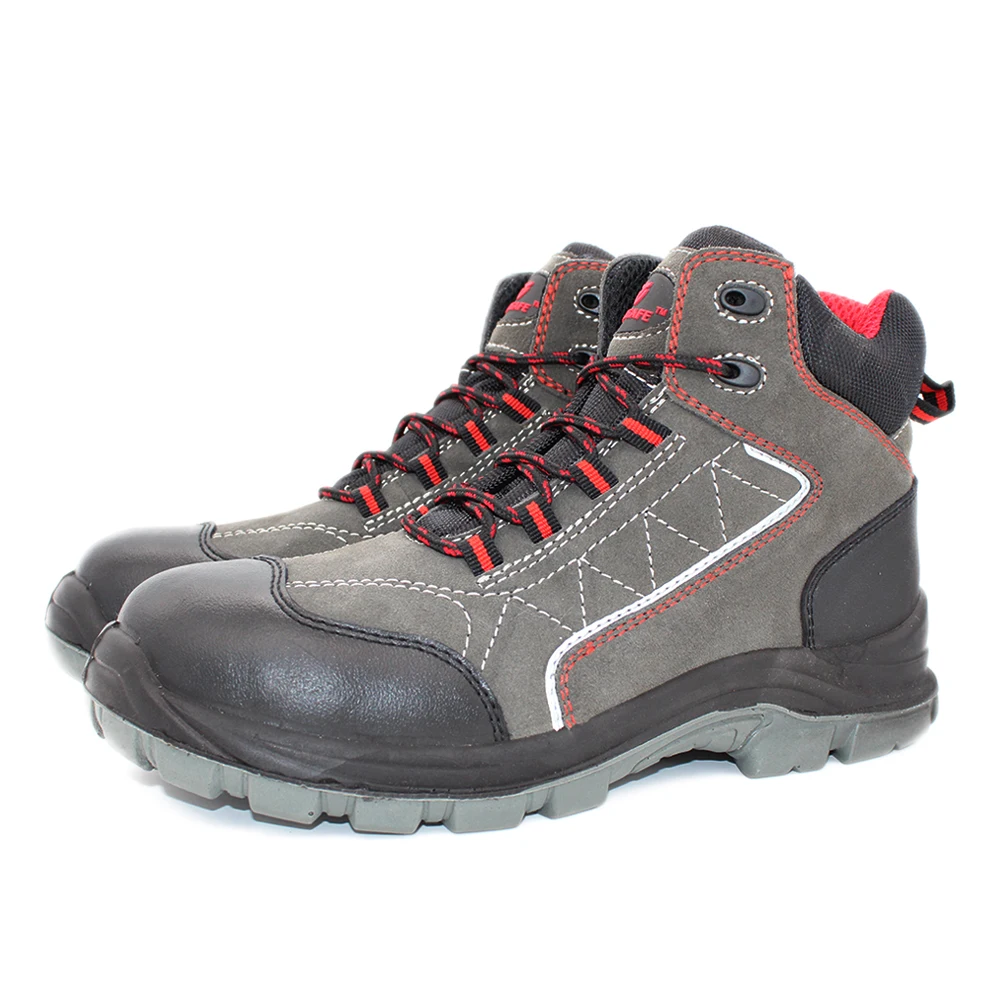 High Quality Executive Comfortable Factory Price Steel Toe Suede Leather Farmer Mens Safety Shoes