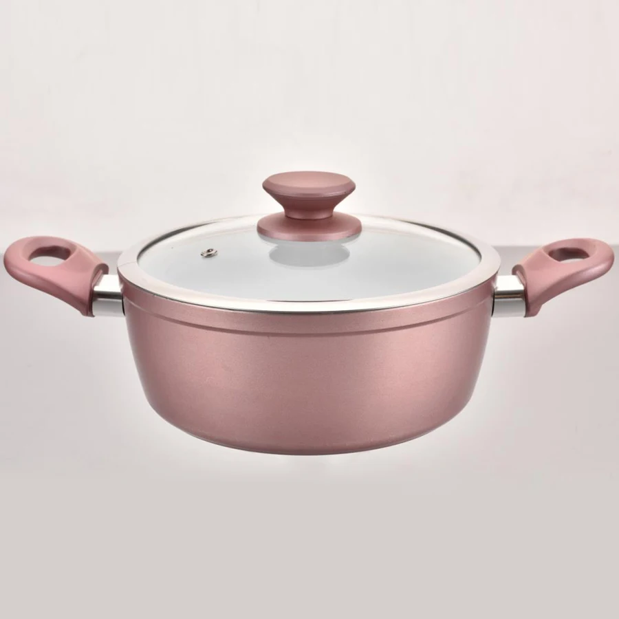 Cooking Cookware 14pcs Non Stick Coating Sauce Pan Set Ceramic Casserole Set with lid