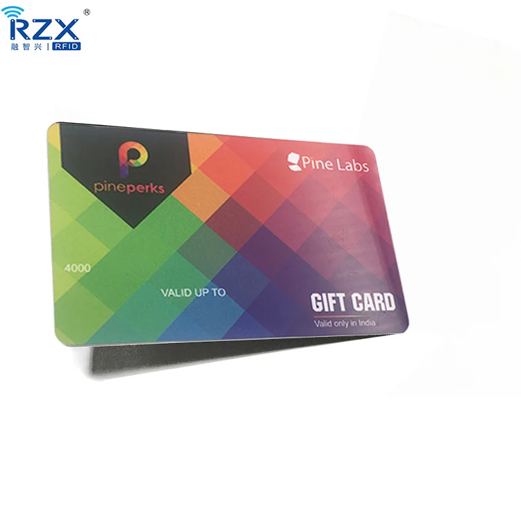Printable PVC business cards CR80 plastic barcode printing gift card for Christmas Thanks giving day