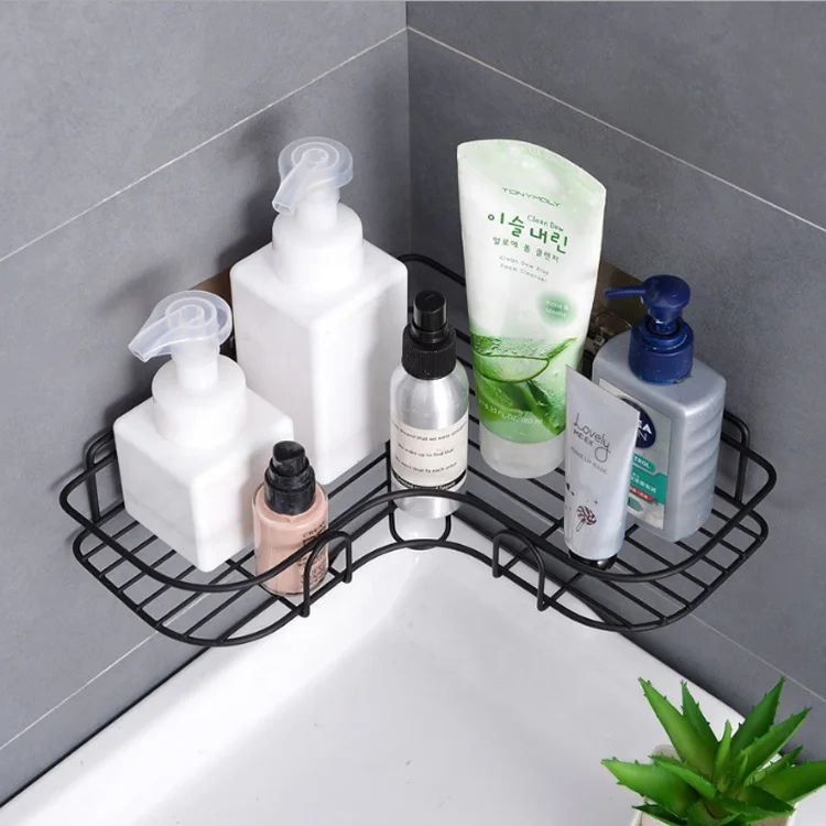 Guangdong HELI SUS 304 Stainless Steel Bathroom basket hanging shelf corner adhesive shower caddy Bathroom basket