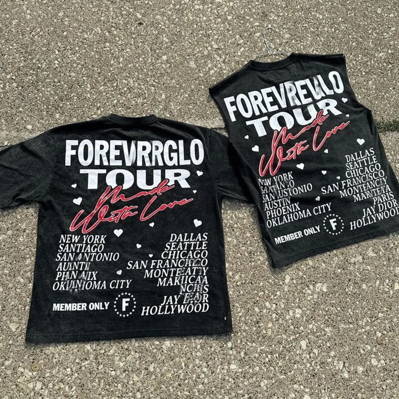 Custom Print Logo Graphics Tee High Quality Oversized Heavyweight Vintage Acid Wash Sleeveless O-Neck T-Shirts For Men