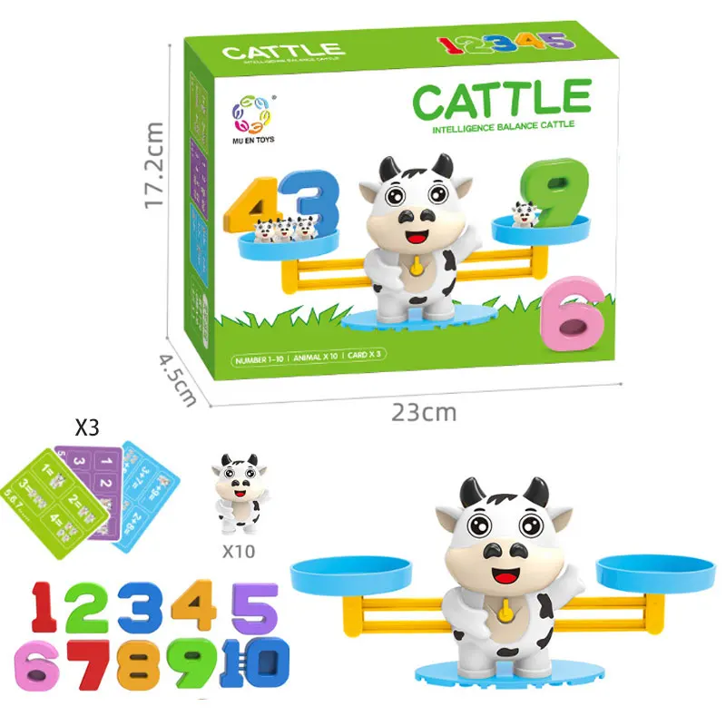 Digital Funny Educational Math Balance Scale Toys Pre School Learning Number Addition and Subtraction Balance Toys for Kids