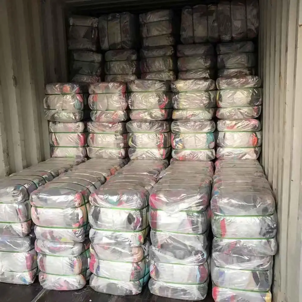 
Free sample Multi purpose No dirty Super cleaning ability 25kg Factory Supplier industrial color t shirt rags 