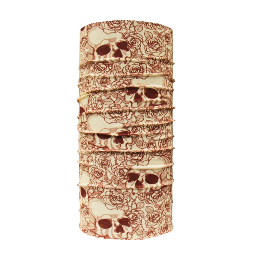 New Custom Print Skull Magic Hot Sale Neck Tube Bandanas Scarf For Outdoor Sports