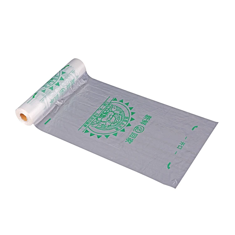 Clear Plastic Food Flat Poly Bag For Fruit And Vegetable Transparent Hdpe Singlet Plastic Flat Bag On Roll