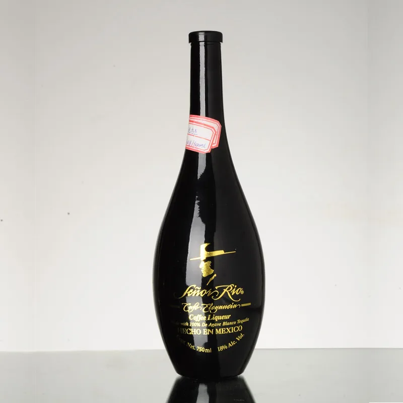 Shandong Yuncheng Customized Frosted 750ml Vodka Glass Custom Spirit Bottles