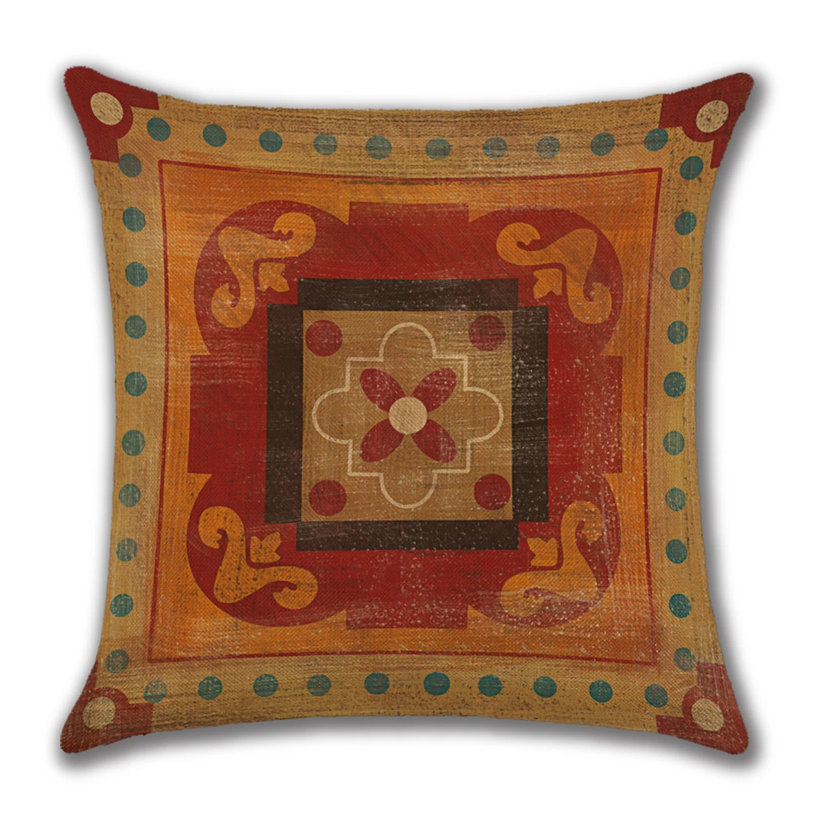 Pillow Cover Customized Linen Printed Logo 45*45cm Pillow Case Cushion Covers Interior Design Pillowcases