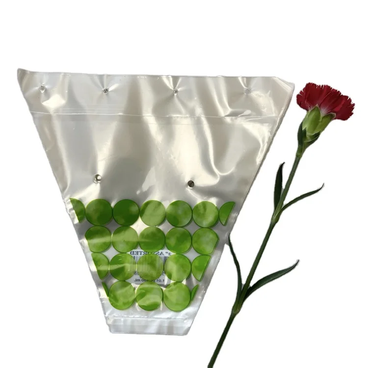 Высококачественный простой и изысканный цветочный упаковочный пакет, пластиковый водонепроницаемый пакет для букета