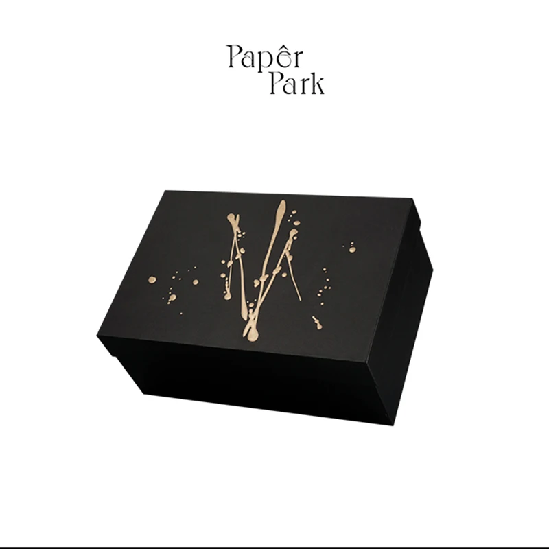 Ready to ship low moq luxury gift boxes bump bronzing gift paper box custom available