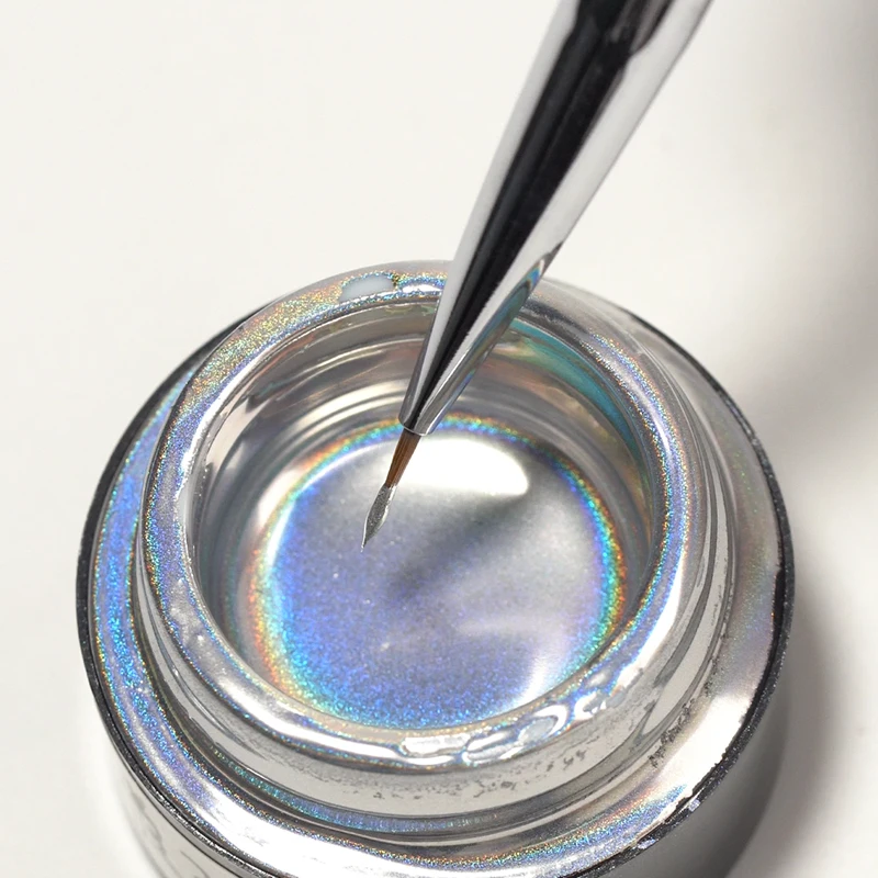 Laser Metallic Gel Latest Nail Gel Polish Beauty Metallic Silver Nail Art Gel Mirror Chrome 3d Universal Holographic