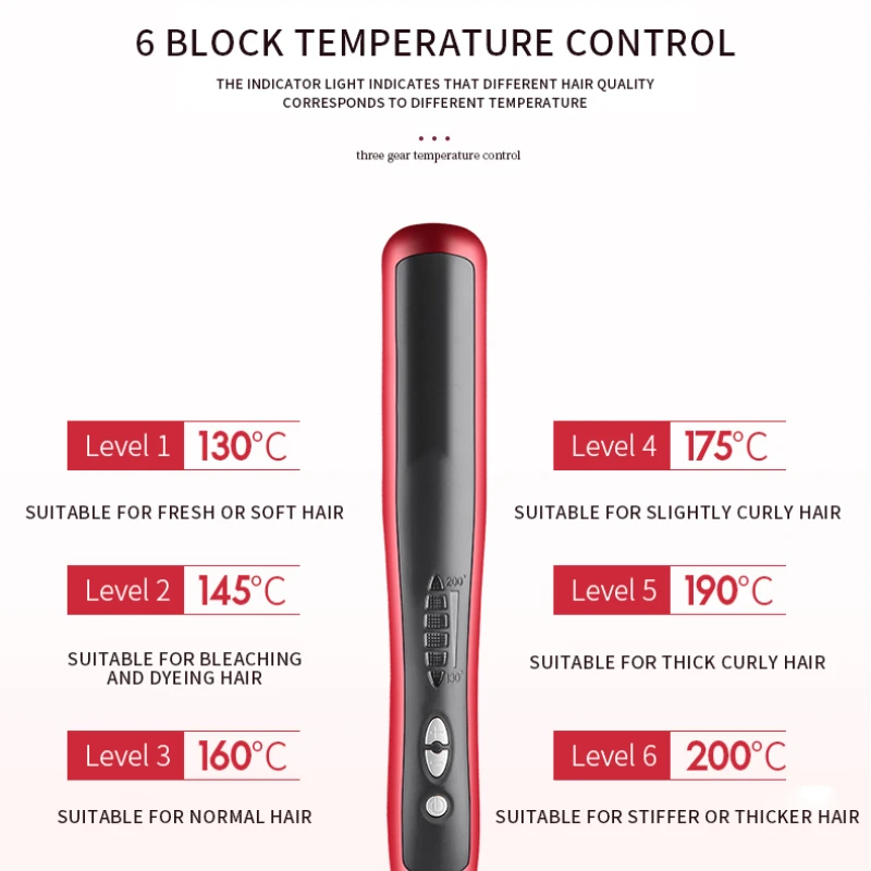 Professional portable cheap fast flat iron hair straightaener 2 in 1 Steam wireless mini hair Straightener comb For Daily Use